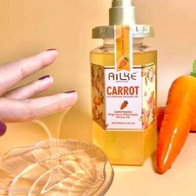 Ailke carotenóide vitamina a spa banho gel de banho hidratante clareador de pele